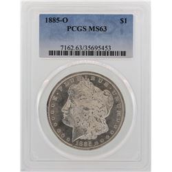 1885-O $1 Morgan Silver Dollar Coin PCGS MS63