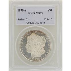 1879-S $1 Morgan Silver Dollar Coin PCGS MS65