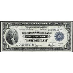 1918 $1 Federal Reserve Bank Note Philadelphia