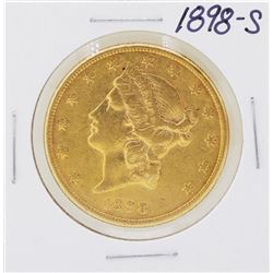 1898-S $20 Liberty Head Double Eagle Gold Coin