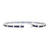 Image 3 : 14KT White Gold 5.50 ctw Sapphire and Diamond Bracelet