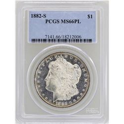 1882-S $1 Morgan Silver Dollar Coin MS66PL