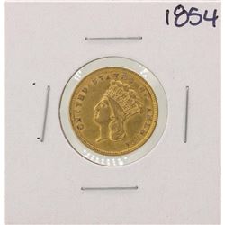 1854 $3 Indian Princess Head Gold Coin
