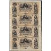Image 1 : Uncut Sheet of 1800's $50 Canal Bank Obsolete Notes