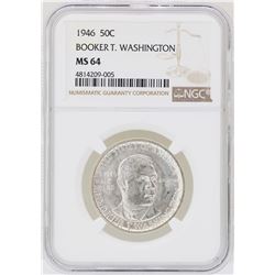 1946 Booker T. Washington Memorial Half Dollar Coin NGC MS64