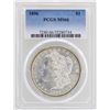 Image 1 : 1896 $1 Morgan Silver Dollar Coin PCGS MS66
