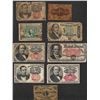 Image 1 : Lot of (9) Misc Fractional Currency Notes