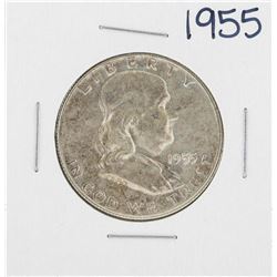 1955 Franklin Half Dollar Silver Coin