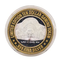.999 Silver Golden Nugget Las Vegas, Nevada $10 Casino Limited Edition Gaming To