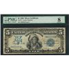 Image 1 : 1899 $5 Indian Chief Silver Certificate Note Fr.271 PMG Very Good 8