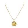 Image 1 : 24KT Coin, 22KT Bezel, 14KT 18 Inch Necklace Total Weight 25.75 Grams