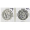 Image 1 : Lot of 1890-S & 1891-S $1 Morgan Silver Dollar Coins