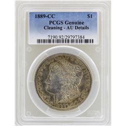 1889-CC $1 Morgan Silver Dollar Coin PCGS AU Details