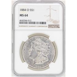 1884-O $1 Morgan Silver Dollar Coin NGC MS64