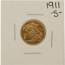 1911-S Australian 1/2 Sovereign Gold Coin