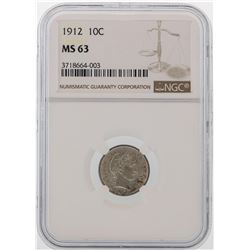 1912 Mercury Dime Coin NGC MS63