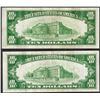 Image 2 : Lot of (2) 1934 $10 Silver Certificate Notes