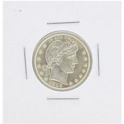 1915 Barber Quarter Silver Coin