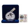 Image 2 : 1988 Rarities Mint Walt Disney Peter Pan 5 oz .999 Silver Coin w/Box & COA