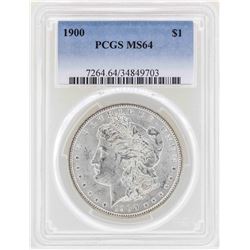 1900 $1 Morgan Silver Dollar Coin PCGS MS64