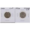Image 1 : Lot of 1946 Jefferson Nickel Clip & 1976 Jefferson Nickel Straight Clip ERROR Co