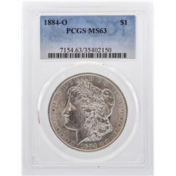 1884-O $1 Morgan Silver Dollar Coin PCGS MS63