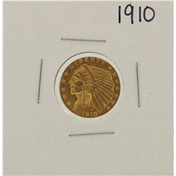 1910 $2 1/2 Indian Head Quarter Eagle Gold Coin