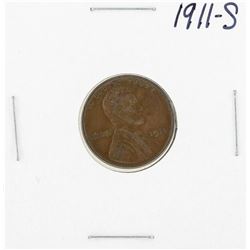 1911-S Lincoln Wheat Cent Coin
