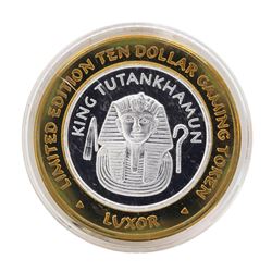 .999 Silver Luxor Las Vegas, Nevada $10 Casino Limited Edition Gaming Token