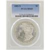 Image 1 : 1881-S $1 Morgan Silver Dollar Coin PCGS MS65