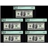 Image 1 : Lot of (5) Consecutive 2001 $100 Federal Reserve STAR Notes PCGS Gem New 66PPQ