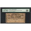 Image 1 : 1863 50 Cent The State of Georgia Obsolete Note PMG Very Good 10
