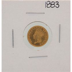 1883 $1 Type 3 Indian Princess Head Gold Dollar Coin