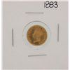 Image 1 : 1883 $1 Type 3 Indian Princess Head Gold Dollar Coin