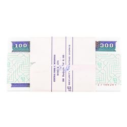 Pack of (100) Consecutive Myanmar 100 Kyats Uncirculated Notes