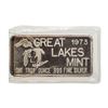 Image 2 : 1873 High Wheeler Centennial Great Lakes Mint 1 oz .999 Fine Silver Art Bar