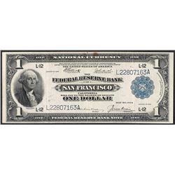 1918 $1 Federal Reserve Bank Note San Francisco