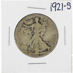 1921-S Walking Liberty Half Dollar Silver Coin