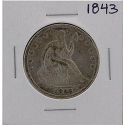 1843 Seated Liberty Half Dollar Coin