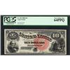 Image 1 : 1880 $10 Jackass Legal Tender Note Fr.107 PCGS Very Choice New 64PPQ