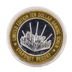 .999 Silver Stardust Resort Las Vegas, Nevada $10 Casino Limited Edition Gaming