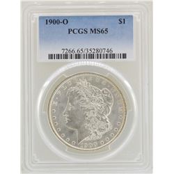 1900-O $1 Morgan Silver Dollar Coin PCGS MS65