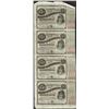 Image 1 : Uncut Sheet of (4) State of Louisiana Baby Bond Obsolete Notes