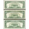 Image 2 : Lot of (3) 1963 $5 Legal Tender STAR Notes