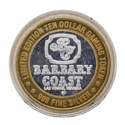 .999 Silver Barbary Coast Las Vegas, Nevada $10 Casino Limited Edition Gaming To