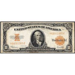 1922 $10 Gold Certificate Note