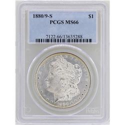 1880/9-S $1 Morgan Silver Dollar Coin PCGS MS66
