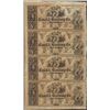 Image 1 : Uncut Sheet of 1800's $5 Canal & Banking Co. Obsolete Notes