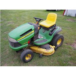 John Deere LA145 Riding Lawn Mower, 320 Hrs, 48” Cut