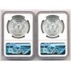 Image 2 : RARE!!!!     LOT OF (2) WITH DIE BREAK 1883-O $1 MORGAN SILVER DOLLAR NGC MS 64 ML1